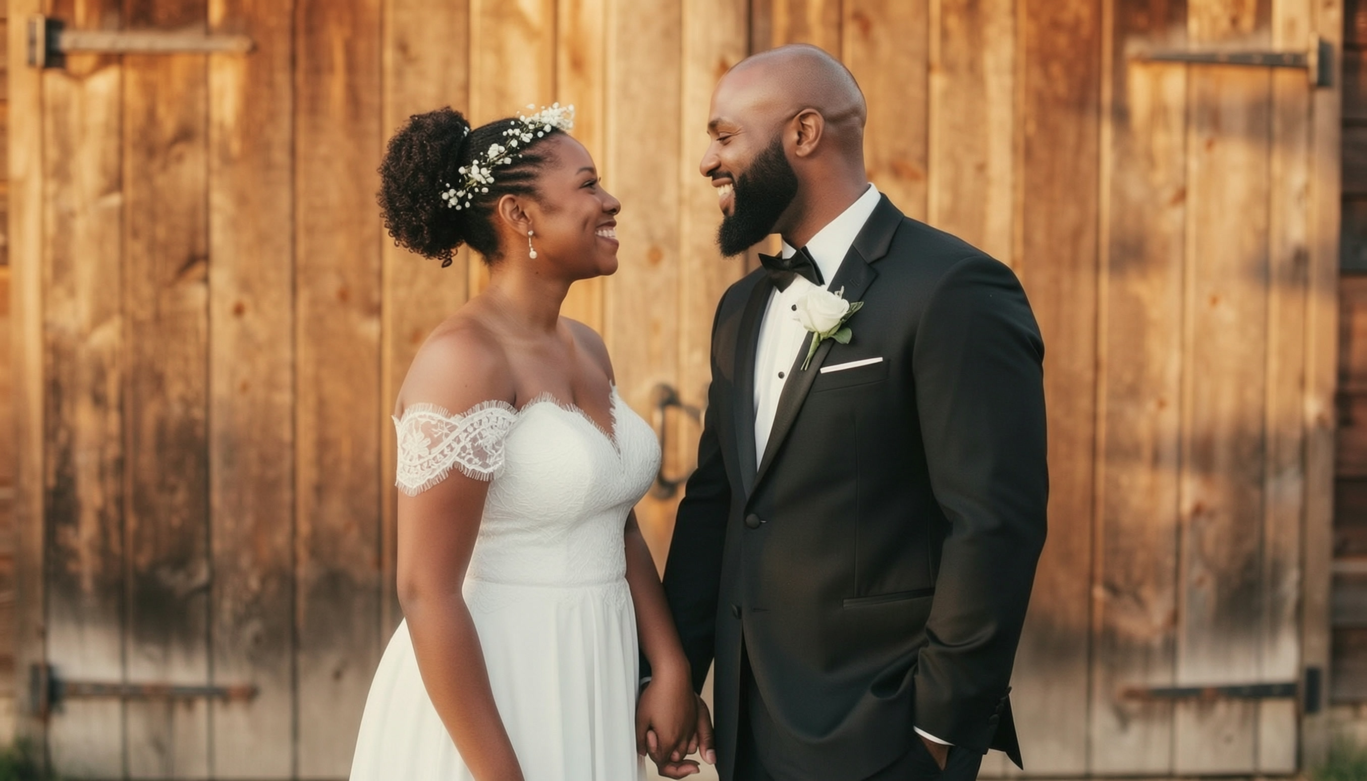 Wedding photo — couple portrait